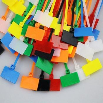 Cable Clip 150 mm: 100 Piezas con Lazo y Marca en Plástico