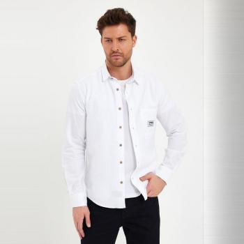 Camisa Dammi a manica lunga 2403016 S alb