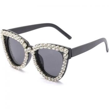 Small Frame Rhinestone Sunglasses