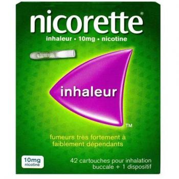 NICORETTE INHALEUR 10 mg, 42 cartouches + 1 dispositif