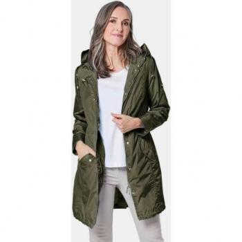 Goldner Fashion Trendy Khaki Parka – Größe 44 – Wetterfestes Funktionsmaterial