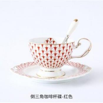 Handmade Porcelain Coffee Cup and Saucer DG50