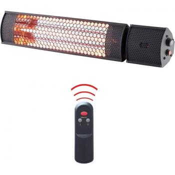 STARLYF Calentador Radiador Infrarrojo 2000W, Ideal para Exteriores, Mando a Distancia