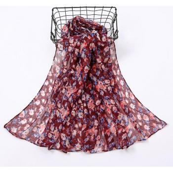 Viscose Flower Scarf for Women