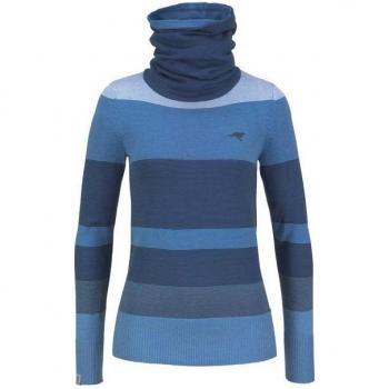 KangaROOS Damen Strickpullover mit hohem Stehkragen