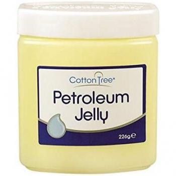 Petroleum Jelly for Nappy Rash, Dry Skin, Cuts, Burns, 226g (Cotton Tree)