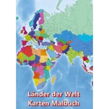 Malbuch Länder der Welt Karten Malbuch Kontinent Afrika Asien Europa Ozeanien Nord-und Südamerika