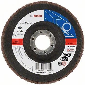 Bosch Expert X551 for Metal Angled Flap Disc Pack of 1, Ø 125 mm, Grit 60