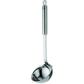 Rosle Round Handle Ladle with Pouring Rim in Stainless Steel
