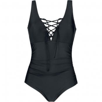 Black Women's Swimsuit with Lacing by EMP