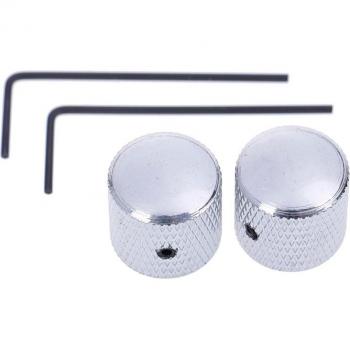 Lock‑In Metal Dome Tuner with Hex Screws – Electric Guitar Bass Cap