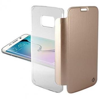 Cover posteriore KSIX per Samsung Galaxy S4, motivo bordo, colore oro