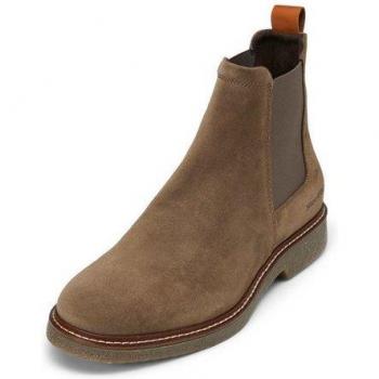 Graue Chelsea-Boots aus Velours-Rindleder von Marc O'Polo, Größe 41