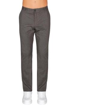 Giorgio Armani Pantalon en coton – Gris Casual