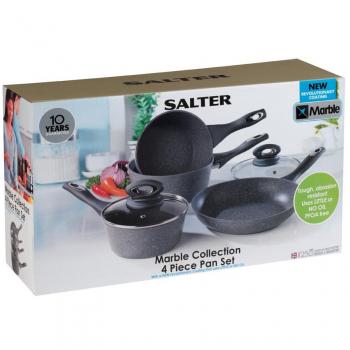 Salter 4-Piece Induction Compatible Non-Stick Pan Set