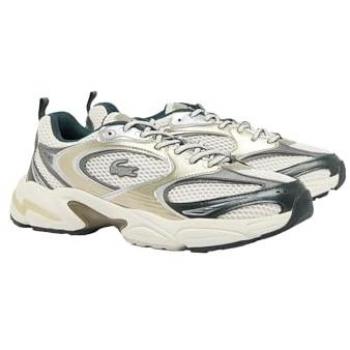 Lacoste White Mesh Sneakers for Men