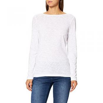 Langarmshirt MARC O'POLO aus Organic Cotton, Damen, Gr. L, weiß