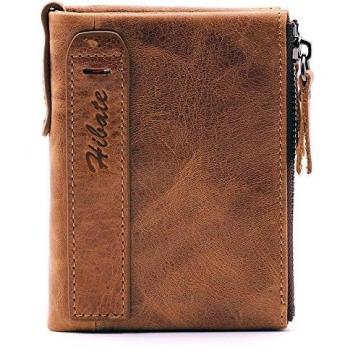 Slim Brown Leather Credit Card Wallet