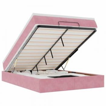 Mueble Dormitorio Otomana Rosa, Colchón 140x200 cm Vidaxl