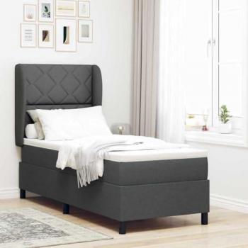 Colchón Gris Oscuro para Cama Box Spring 80x200 cm Vidaxl