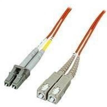 Cable de Fibra óptica LC/SC 2m Naranja
