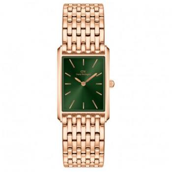 Montre Daniel Wellington Bound Vert 32 × 22 mm or rose