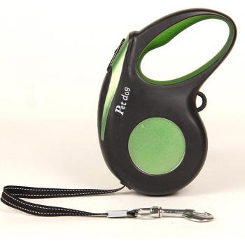 Correa retráctil automática de ABS para caminar con perros grandes o medianos, longitud 3M-5M
