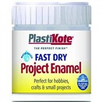 PlastiKote Fast Dry Enamel Paint B35 Bottle Chrome 59ml