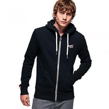 Superdry Herren Kapuzenpullover Orange Label Ziphood, Blau (Eclipse Navy 98t), M