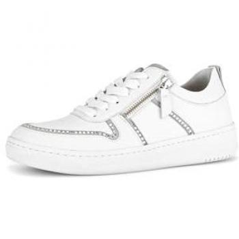 Gabor Damen Low-Top Sneaker Weiss/Grau