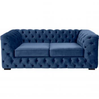 Sofa Kalina in Dunkelblau – Chesterfield Design