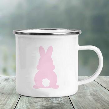 Taza Infantil de Esmalte con Panda para Desayuno