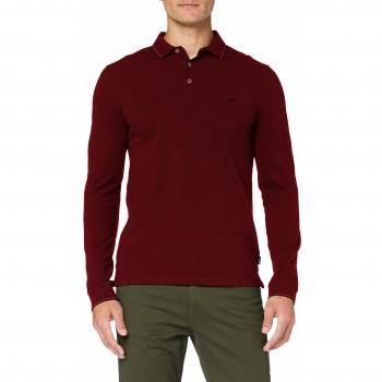 Polo T-Shirt Manches Longues Wrangler Rouge S