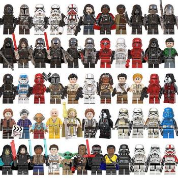 Bloc de Construction Star Wars : Mandalorien et Dark Vador (56 pièces)
