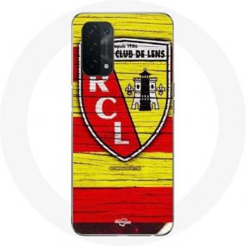 Coque originale pour Oppo A74 5G rcl lens jaune et rouge