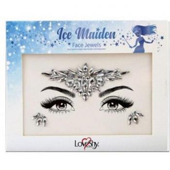 PaintGlow Ice Maiden Strass‑Tattoo für das Gesicht – selbstklebend