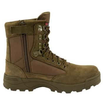 Stivali Brandit Tactical Zip Verde Oliva Uomo EU 39-46