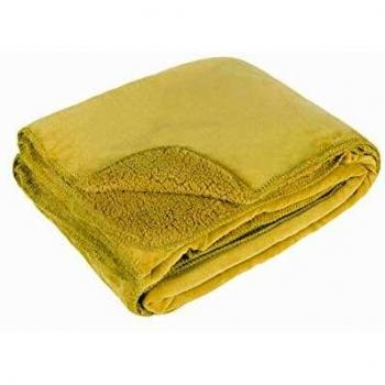 Mustard Plush Throw