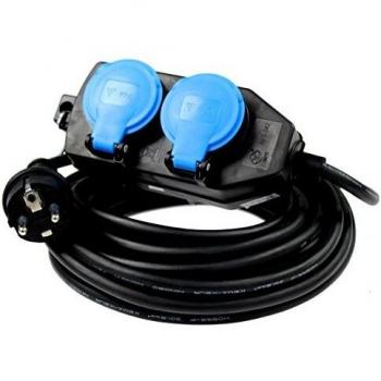 Rallonge Extérieure 10 m avec 4 Prises 250 V/16 A IP 44