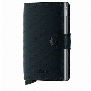 Tarjetero Automático Secrid Piel de Cuero Negro con Protección RFID