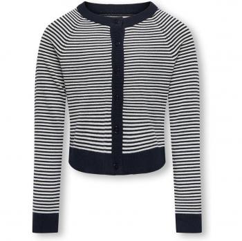 Kids ONLY Kogiva Cardigan L/S 134/140 Blau-Weiß für Mädchen