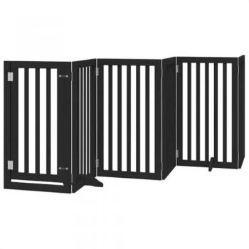 VidaXL Foldable Dog Gate with Door