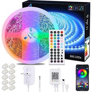 DreamColor 600 LED Strip Lights with UK Plug Power Supply