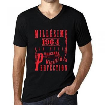 Col V Homme T‑Shirt 1964 Année Vintage