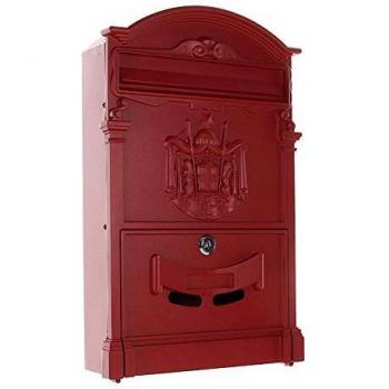 Boîte aux Lettres Profirst Rouge Tôle d'acier