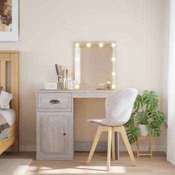 Coiffeuse Moderne avec Lumières LED 90x42x132,5 cm