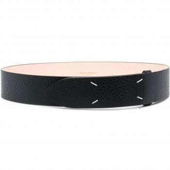 Maison Margiela Adjustable Four‑Stitch Belt – 110 cm, Black