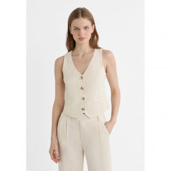 Stradivarius Stone Short Waistcoat XS