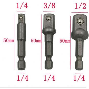 Hex Shank Socket Bit Adapter Set