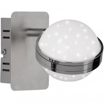 WOFI 4241.01.54.6000 A+ Spot in Edelstahl, 6 W, integrierte LED‑Spots